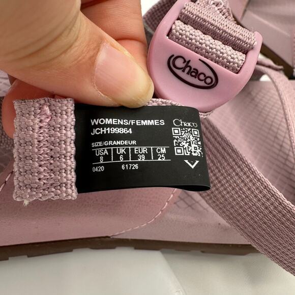 Chaco Lowdown Sandals Womens 8 Purple Camping Water Hiking Beach Walk Adjustable - Picture 9 of 10